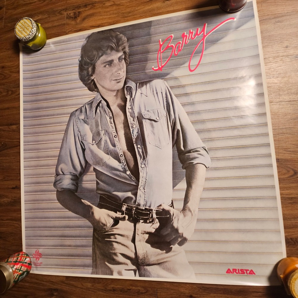 Barry Manilow – Barry Vintage 1980 Promo Album‎ Poster 37x37 Original Arista